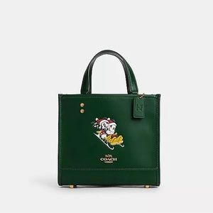 Coach X Disney Dempsey tote 22 with sled motif